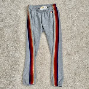 Aviator Nation Velvet Striped Sweatpants